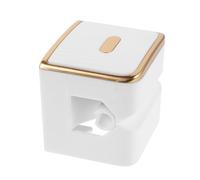 ibasenice Presse-tube de Dentifrice Mural Blanc 1 Pièce, Organiseur Multifonction pour Tubes Cosmétiques et Peinture, Distributeur à Rouleau Compact pour Salle de Bain et Voyage, Compatible