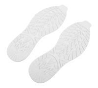 ibasenice Protection Semelle Caoutchouc Antidérapante Taille L Blanche à Découper Patch Réparation Semelle pour Baskets et Coussinets Anti-dérapants Talon Silencieux Prolongateur de Durée
