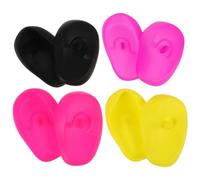 ibasenice Protège-oreilles en Silicone Confortable pour Coloration des Cheveux, 4 Paires, Étanche et Adapté à L'usage en Salon de Coiffure