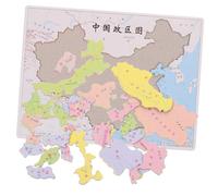 ibasenice Puzzle Carte Chine Politique Educatif pour Garçon Fille Jeu Pédagogique Interactif Apprentissage Géographie Éducatif pour Développer Logique et Communication Cadeau Culture