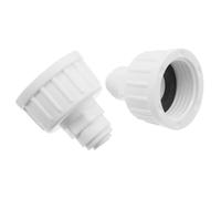 ibasenice Raccord Brumisateur 1/4 Connecteur Rapide Blanc Adaptateur Droit Kit 2 Pièces pour Système Pulvérisation Jardin Extérieur