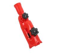 ibasenice Rallonge de Pinceau en Pvc Rouge avec Pince Multi-angle pour Brosse et Rouleau, Compatible et Facile à Installer, pour Peindre les Angles Bords