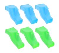 ibasenice Rallonge de Robinet Évier Anti-éclaboussures pour Bébé, Lot de 6 Pièces Bleu et Vert, Prolongateur Flexible en Tpr, Installation Facile, Cuisine et Salle de Bain Sécurisée