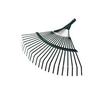 ibasenice Râteau De Jardin à 22 Dents en Métal, Manche en Bois, Outil De Nettoyage Feuilles pour Pelouse Et Jardin, Couleurs Aléatoires Orange Et Vert, Équipement Extérieur Polyvalent