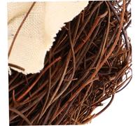 ibasenice Rattan Bird Nest Swing for Parrots Natural Hanging Cage Toy for Rest Exercise Chewing Parakeet Macaw Finch and Pet Birds