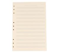 ibasenice Recharge Papier à Manuscrit Blanc 100 Feuilles 12 Lignes 2mm Interligne Facile à Effacer sans Encre Qui Traverse pour Étudiants et Professeurs