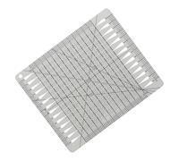 ibasenice Règle de Couture pour Patchwork et Quilting, Outil de Coupe Fente et Mesures Intégrées, Accessoire Essentiel pour Travaux Artisanaux et Coupe de Tissu