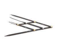 ibasenice Règle en Acier Inoxydable Sourcils Mesure à Trois Points, Rapport Nombre D'or, Outil Précis pour Dessiner et Positionner Sourcils Noirs