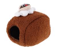 ibasenice repaire de Hamster Lits de Couchage pour Hamsters Maison de lit de Toys du Refuge de cachette Confortable pour lit Suspendu pour Coton Brun
