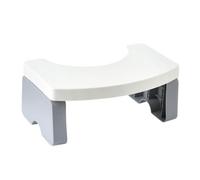 ibasenice Repose-pieds Ergonomique pour Améliorer la Posture pour Salle de Bain Tabouret de Toilette Blanc en Plastique Pp Antidérapant Marchepied Créatif 1 Pièce Adapté la Maison