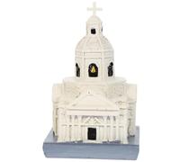 ibasenice Résine Synthétique Modèle Décoratif D'église pour Table | Détails Fins, Usage École et Famille, Design Multifonction, Ornement de Cathédrale pour Décoration Intérieure