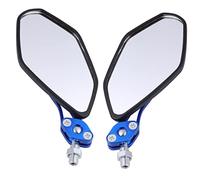 ibasenice Rétroviseur Rotatif Ajustable avec Angle Bleu Accessoire Compatible Cruiser Trail et Quad Large Vue Arrière Angle Mort