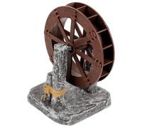 ibasenice Roue de Paysage pour Aquarium, Décoration Décorative en Plastique | Jardin Intérieur et Extérieur, Son D’eau Relaxant, Résistant à L’usure, Compatible Pot Céramique