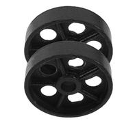 ibasenice Roues de Rechange Fonctionnement Flexible 2 Pièces pour Balance Industrielle en Fer Noir, Dimensions 10x10x2,2cm Support Jusqu'à 600kg pour Entrepôt et Logistique