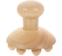 ibasenice Rouleau de Massage Manuel Outil Pratique Massage des Points D'acupuncture pour en Bois Beige Lisse et Détente Musculaire à Domicile