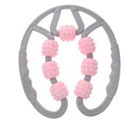 ibasenice Rouleau de Massage pour Jambes Sept Roues Masseur Musculaire Manuel Compact Léger pour Relaxation Musculaire et Soulagement des Douleurs Sport et Bien-être Corporel