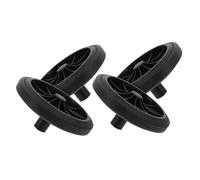 ibasenice roulettes pour Poubelle 4 Pièces en Caoutchouc Silencieuses pour Conteneur à Déchets Extérieur Petites Roues Remplacement Pratique Déplacement Facile