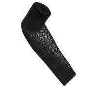ibasenice Ruban en Toile de Jute Noir pour Décoration de Noël Artisanale | Rouleau de Jute, Usage pour Mariages et Couronnes, Format Deux Mètres, Style Décoratif