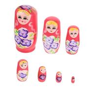 ibasenice Russie souhaitant des poupées Jouets en Bois Poupées de Nidification Russe Mignonnes Russes de Nidification à la Main Russes pour Pâques