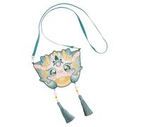 ibasenice Sac Bandoulière Brodé Dragon Chinois Ajustable Pochette Cosmétique Petite pour Femmes Sac à Lèvres Pratique pour Voyage et Quotidien Style Ancien pour Nouvel An Chinois