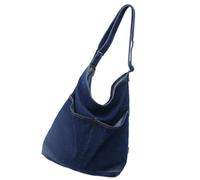 ibasenice Sac Bandoulière Denim Capacité Importante pour Femme Toile Résistante et Légère Bandoulière Ajustable pour Usage Quotidien Shopping et Voyage
