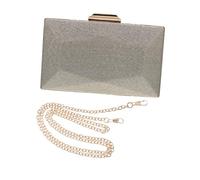 ibasenice Sac de Soirée Dégradé Satin Élégant pour Femme Pochette Géométrique à Bandoulière Multiple pour Mariage Fête et Cocktail