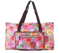 ibasenice Sac de Voyage Pliable Tissu Oxford Imperméable avec Sangle pour Valise à roulettes Sac Compact Léger et Résistant pour Week-End Gym et Camping