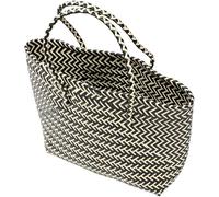 ibasenice Sac Tissé Main Léger avec Anse Pratique Grand Panier de Rangement Multifonction pour Courses Plage Pique- et Usage Quotidien Sac à Main Femme Urbain Simple et Élégant