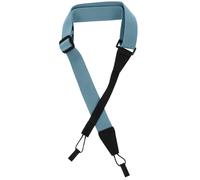 ibasenice Sangle de ukulélé sans perforation, sangle souple à clip, en tissu, protection de l’ukulélé, pour soprano, concert, ténor, pour enfants et adultes, bleu