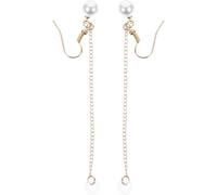 ibasenice Sangles Anti-perte pour Écouteurs sans Fil, Boucles D'oreilles Pendantes en Métal Solide, Accessoire Élégant Femmes, Ligne D'oreille pour Usage Quotidien et Présent, Taille Unique