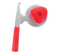 ibasenice Scelleuse Manuelle pour Boîtes Métalliques Rouge en Fer et Abs, Facile à Utiliser, Pratique Cuisine, Machine à Capsuler Robuste et Compacte