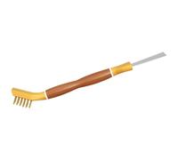 ibasenice Scrub Brosse Multifonctionnelle avec Grattoir Nettoyage Cuisine Salle de Bain Gazinière et Fenêtres Brosse de Nettoyage pour Détritus et Taches Tenaces Modèle