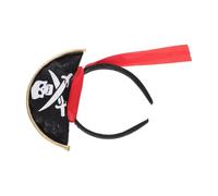 ibasenice Serrage-tête Pirate Halloween Noir en Tissu Non Tissé Coton Pp et Ruban, Accessoire pour Fêtes à Thème et Représentations Scolaires, Style Unisexe Amusant