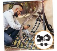 ibasenice Serrure Casque Moto avec Câble Acier Haute Résistance Verrou Renforcé Étanche Compatible Guidon Large Kit Serrure Pratique pour Casques et Motos