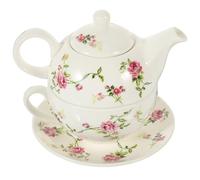 ibasenice Service à Thé en Céramique Antique Comprenant une Théière de 480ml Tasse de 350ml, Pratique et Élégant, pour Bureau et Hôtel