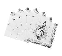 ibasenice Serviettes en Papier Musique Décoratives 20pcs pour Fête Polyvalentes et Propres pour Divers Thèmes de Fête