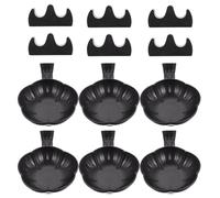 ibasenice Set Calligraphie Portable en Plastique Support pour Pinceaux et Encrier Noir, Design Multifonctionnel Créatif pour Bureau et Salle D'étude