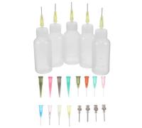 ibasenice Set de 1 Flacon Applicateur à Pointe Fine en Plastique 30 Ml Échelle, Facile à Presser pour Peinture, Colle et Huile, pour Travaux Manuels et Quilling