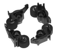 ibasenice Set de 4 Galets Presseurs en Plastique Noir pour Magnétophone à Bande, Diamètre 10mm, Matériau Robuste pour Amélioration des Performances, Accessoire pour Lecteur de Cassettes