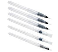 ibasenice Set de 6 Pinceaux de Calligraphie Aquarelle Réservoir D'eau Rechargeable, Plastique Portable sans Éclaboussures, Peinture Artistique