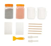 ibasenice Set De Matériaux pour Maquettes De Construction Mini Briques Kit Complet pour Table De Sable DIY Outils Légers pour Création De Parpaings Miniatures