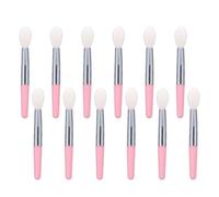 ibasenice Set de Pinceaux à Lèvres en Silicone Faciles à Transporter Lot de 12 Portables, Applicateurs de Rouge à Lèvres pour Usage Professionnel Domicile