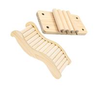 ibasenice Set Escalier et Plateforme pour Hamster Accessoires Durables pour Cage Favorisant Exploration et Activité des Petits Rongeurs comme Hamsters Gerbils et Souris