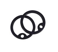 ibasenice Silencieux en Silicone pour Plaques D'identification Militaires Chiens, Lot de 2 Anneaux Atténuateurs de Bruit, Résistant et Extensible, Accessoires pour Étiquettes