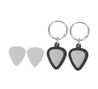 ibasenice Silicone Guitar Pick Holder Keychain Set With Case For Portable Storage Antiloss Design For Guitar Players And Musicians