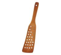 ibasenice Spatule Cuisine en Bois 24 Trous Antiadhésive Facile à Nettoyer Solide pour Cuisson à Frire Usage Domestique en Salle à Manger