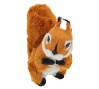 ibasenice Squirrel Plush Toy Realistic Simulation Figurine Soft Imitation Squirrel Model for Home Office Farmhouse Decor Large