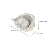 ibasenice Statue Commémorative de Chat Ornement Funéraire pour Animaux Décoration de Jardin et Intérieur pour Animaux de Compagnie Design Réaliste