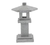 ibasenice Statue De Pagode Miniature pour Décoration Jardin Ornement Paysage Aquariu Modèle Architecture Ancienne Figurine Orientale Zen