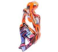 ibasenice Statuette Abstraite en Résine Synthétique pour Décoration de Bureau Détails Vivants, Sculpture Moderne et Minimaliste pour Bureau ou Table